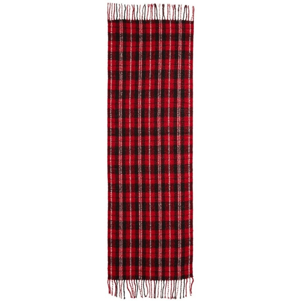 Free People Plaid Fringe Blanket Scarf wrap - Picture 2 of 6